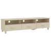 TV Stand HAMAR Honey Brown 62.2"x15.7"x15.7" Solid Wood Pine