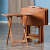 Dylan 5-Pc Snack Table Set; Teak