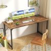 Computer Desk, 54 Inch Office Desk, Gaming Desk with Storage, Writing Work for Home Office, Study, Modern Simple